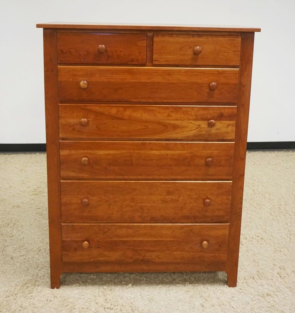 SOLID CHERRY HIGH CHEST (1 of 4)