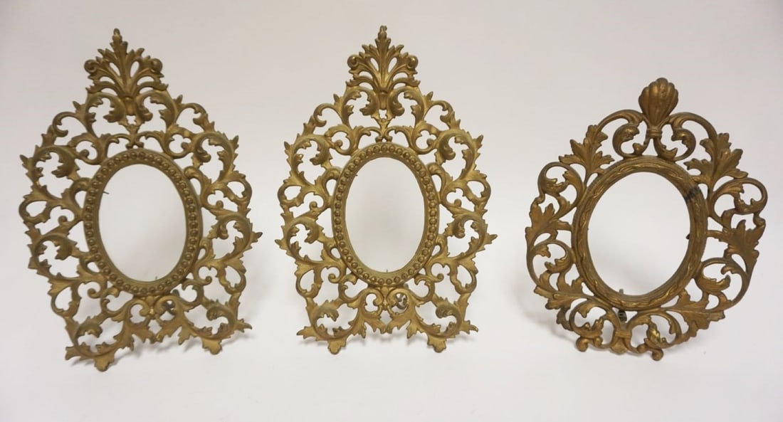 3 VICTORIAN GILT FINISHED DRESSER FRAMES (1 of 4)