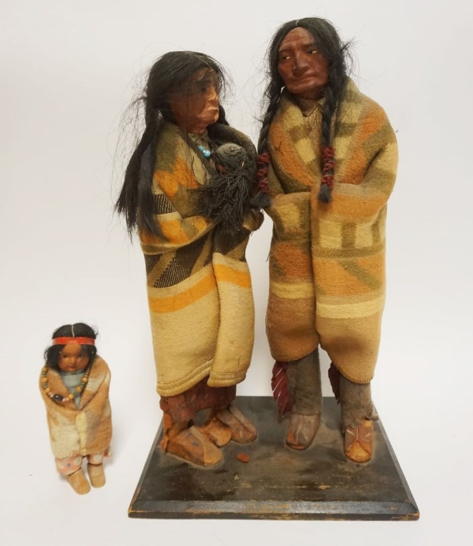 AMERICAN INDIAN MAN, WOMAN, & CHILD (1 of 6)