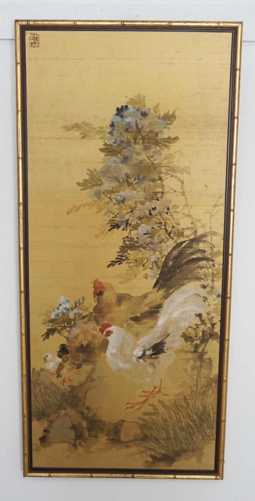 LARGE ASIAN FRAMED PAINTING (1 of 5)