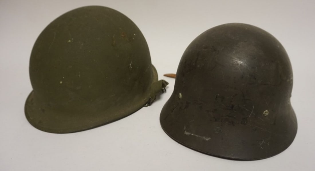 VINTAGE MILITARY HELMETS (1 of 3)