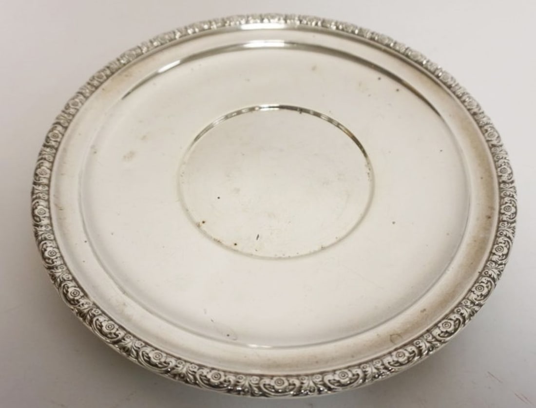 STERLING SILVER SERVING DISH (1 of 3)