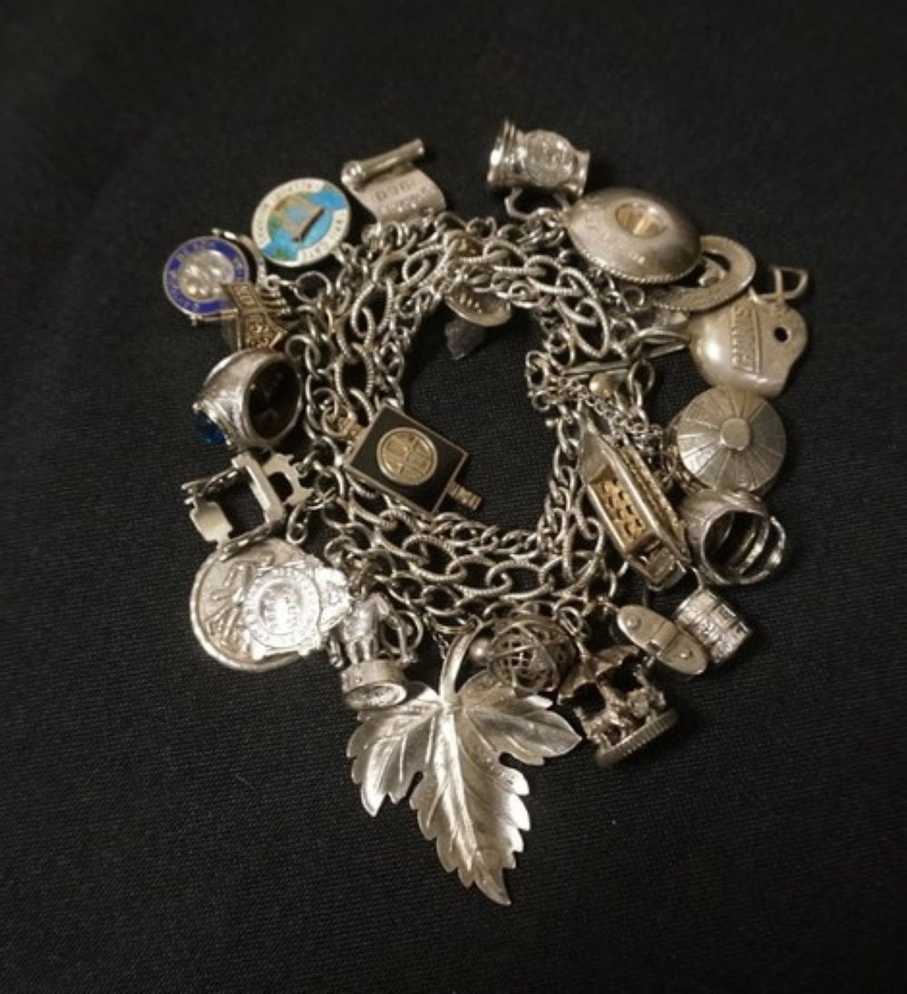 STERLING SILVER CHARM BRACELET (1 of 3)