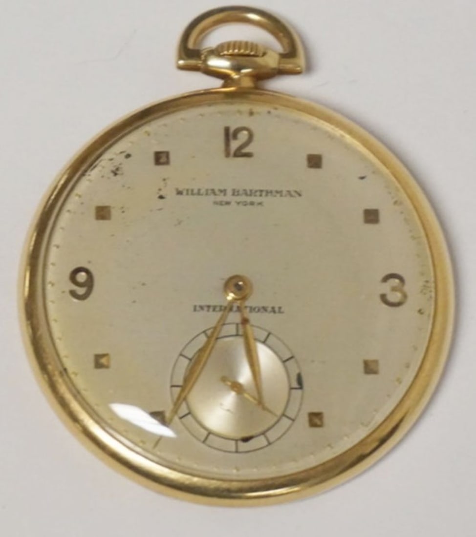 14K WILLIAM BARTHMAN MENS POCKET WATCH (1 of 5)