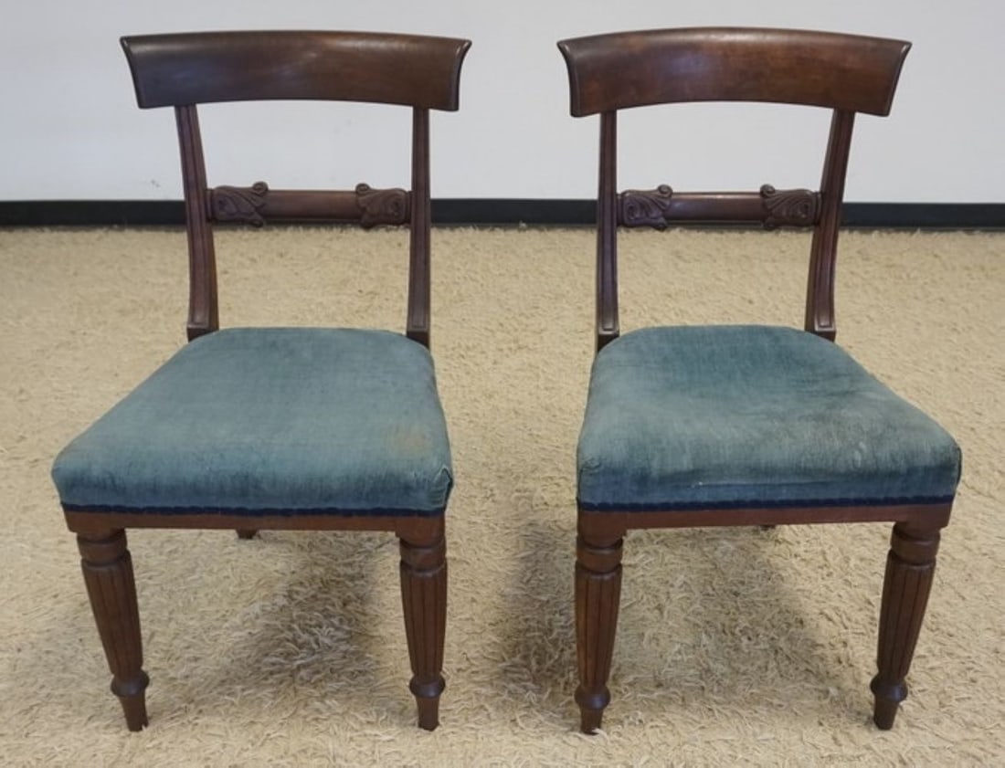 PR OF ANTIQUE FEDERAL ROSEWOOD SIDE CHAIRS (1 of 4)