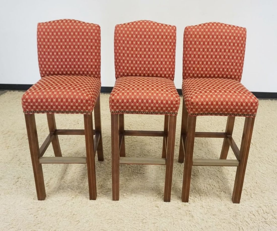 TALL UPHOLSTERED BAR STOOLS (1 of 4)