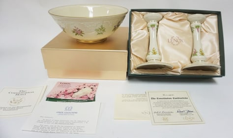 LENOX CONSTITUTION CONSOLE BOWL, ETC