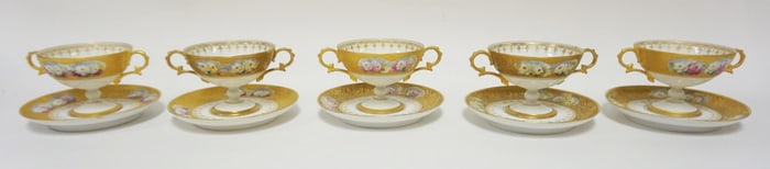 SET OF 5 BOUILLON CUPS