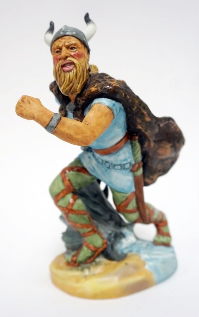 ROYAL DOULTON VIKING FIGURE: ROYAL DOULTON VIKING FIGURE, APPROXIMATELY 9 IN H