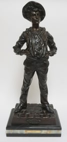 MILLARD SIGNED BRONZE STATUE