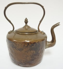 ANTIQUE COPPER TEA POT