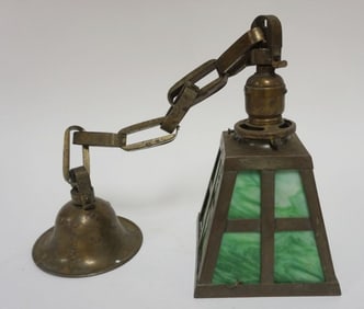 MISSION ARTS & CRAFTS STYLE  HANGING LAMP