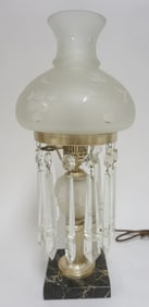 SATIN GLASS ASTRAL STYLE TABLE LAMP