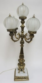 LARGE METAL COLUMN LAMP