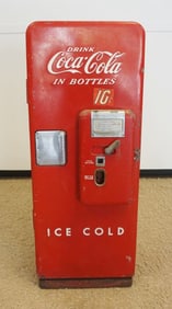 ANTIQUE 10 CENT COCA COLA MACHINE
