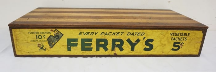 ANTIQUE *FERRY'S* COUNTRY STORE SEED BOX