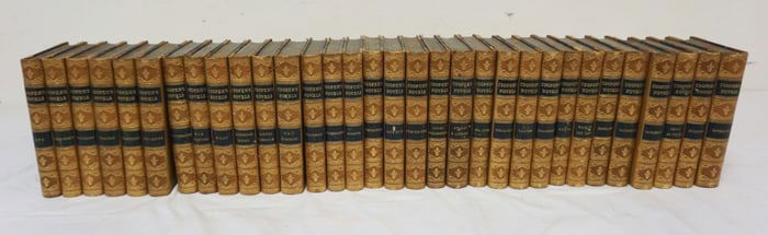 JAMES FENIMORE COOPER 32 LEATHER BOUND VOLUMNS
