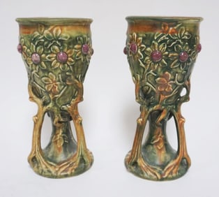 PAIR OF WELLER POTTERY VASES