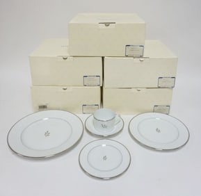 HAVILAND *FLORENT PLATIN* DINNERWARE