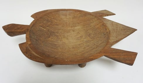 FIJI WOOD CARVED KAVA BOWL