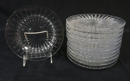 VAL ST LAMBERT 12-8 IN PLATES