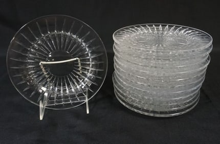 VAL ST LAMBERT 12-8 IN PLATES