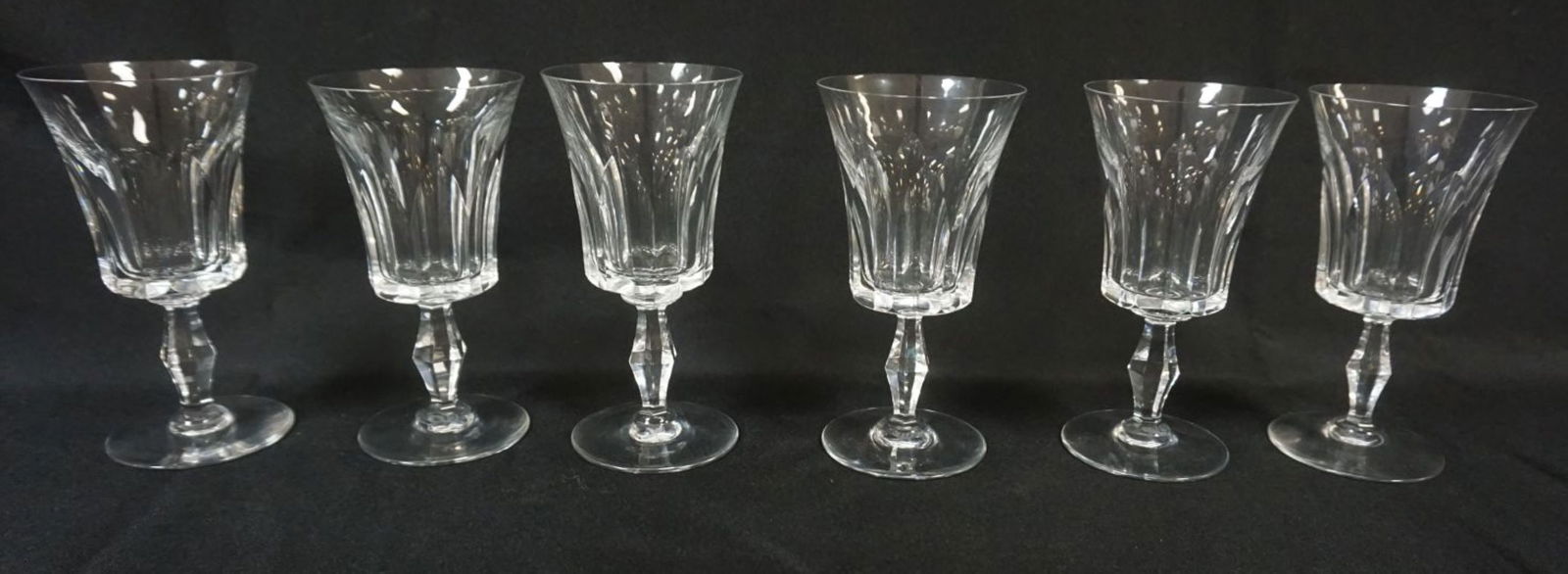 6 BACCARAT CRYSTAL GOBLETS (1 of 4)