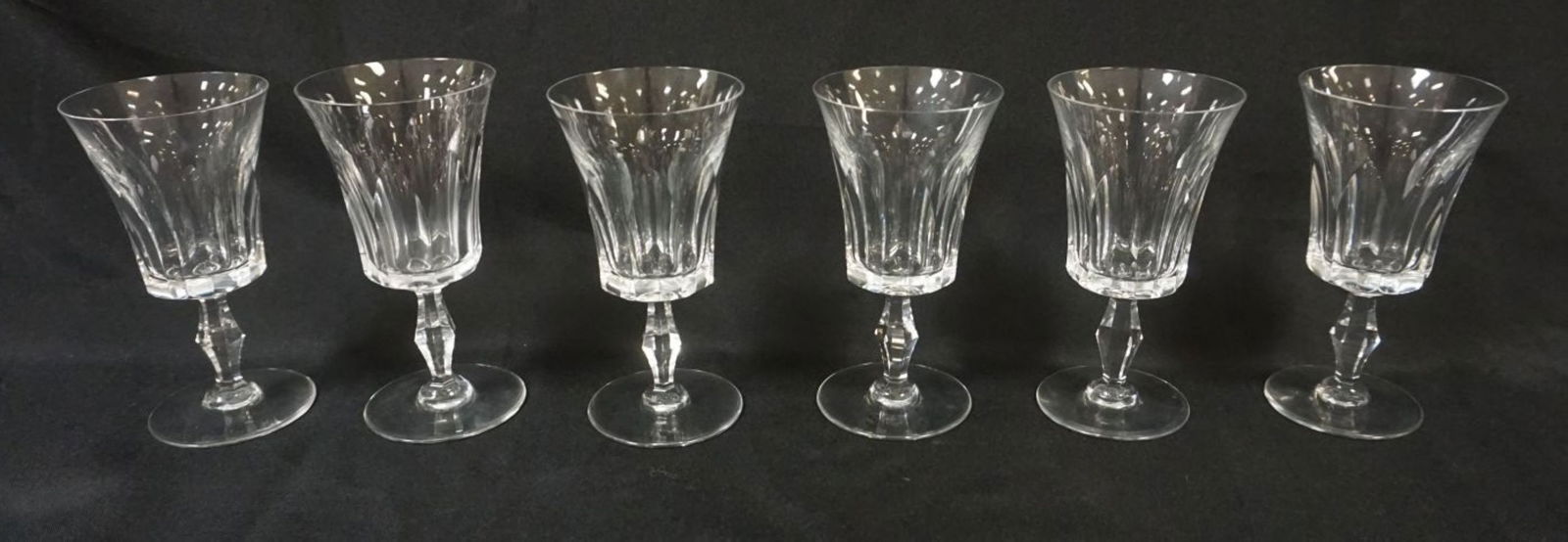 6 BACCARAT CRYSTAL GOBLETS (1 of 4)