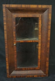 ANTIQUE OGEE HANING CORNER CABINET
