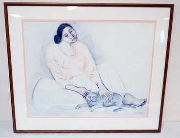 R C GORMAN STUDY OF VIRGINIAS KITTY