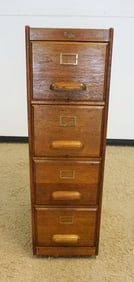 OAK FILE CABINET