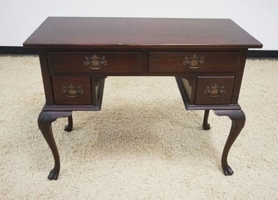 SOLID MAHOGANY 3 DRAWER WRITING TABLE