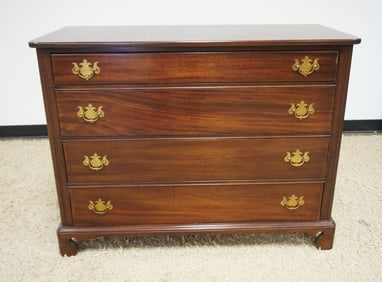 SOLID MAHOGANY 4 DRAWER CHEST