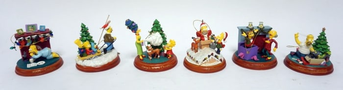 THE SIMPSONS CHRISTMAS ORNAMENTS