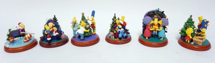 THE SIMPSONS CHRISTMAS ORNAMENTS