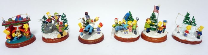 THE SIMPSONS CHRISTMAS ORNAMENTS