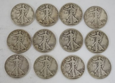 WALKING LIBERTY HALF DOLLARS