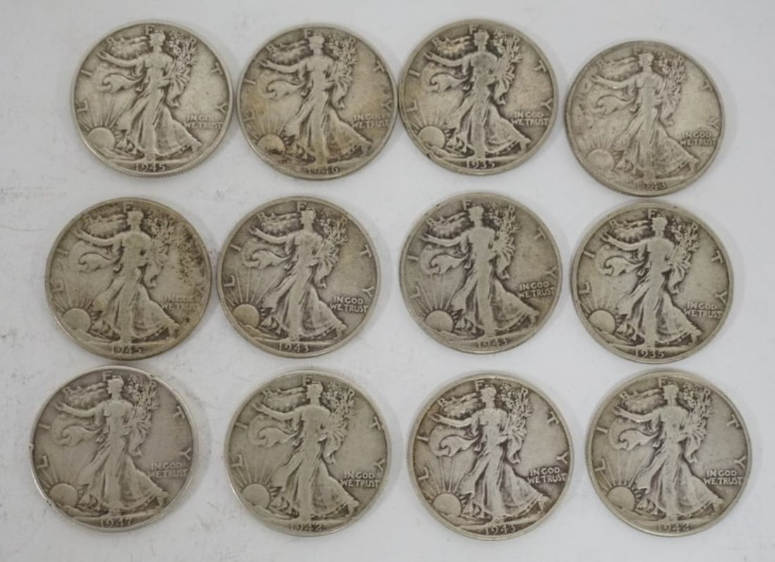WALKING LIBERTY HALF DOLLARS (1 of 5)