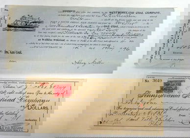 COAL RAILROAD RECEIPTS