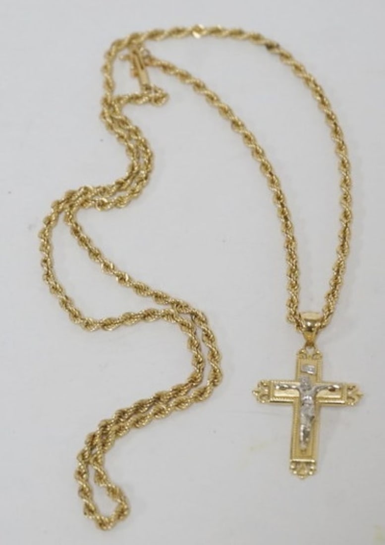14K CROSS NECKLACE (1 of 3)