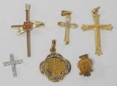 GOLD CROSS PENDANTS