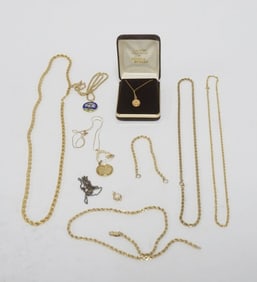 ASSORTED GOLD FILLED JEWELRY