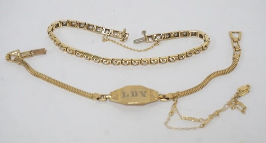 3 GOLD BRACELETS