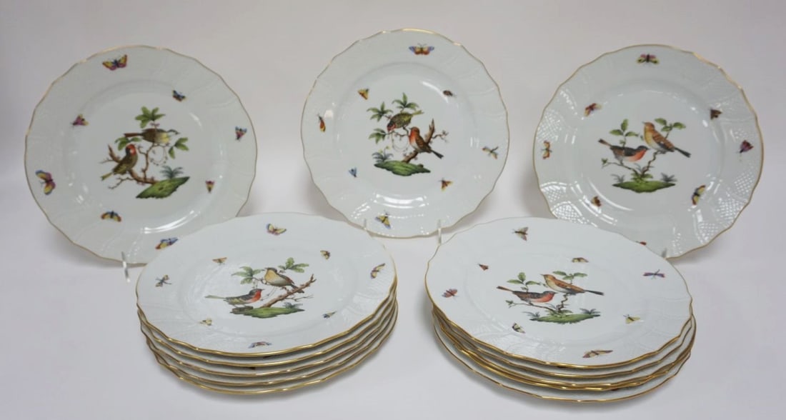 HEREND ROTHSCHILD DINNER PLATES