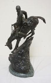 LARGE CONTEMPORARY REMINGTON BRONZE