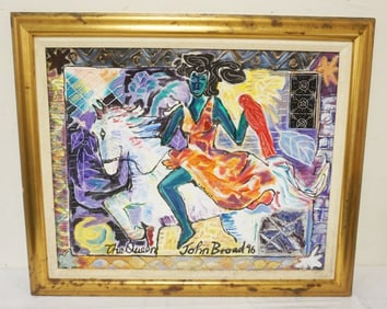 JOHN BROAD PAINTING ON BOARD