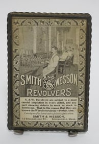 ANTIQUE SMITH & WESSON ADVERTISING POCKET MIRROR