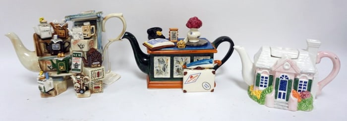 ORNAMENTAL TEA POTS