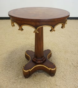 JOHN RICHARDS INLAID PEDISTAL TABLE