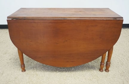 ANTIQUE SOLID CHERRY DROP LEAF TABLE